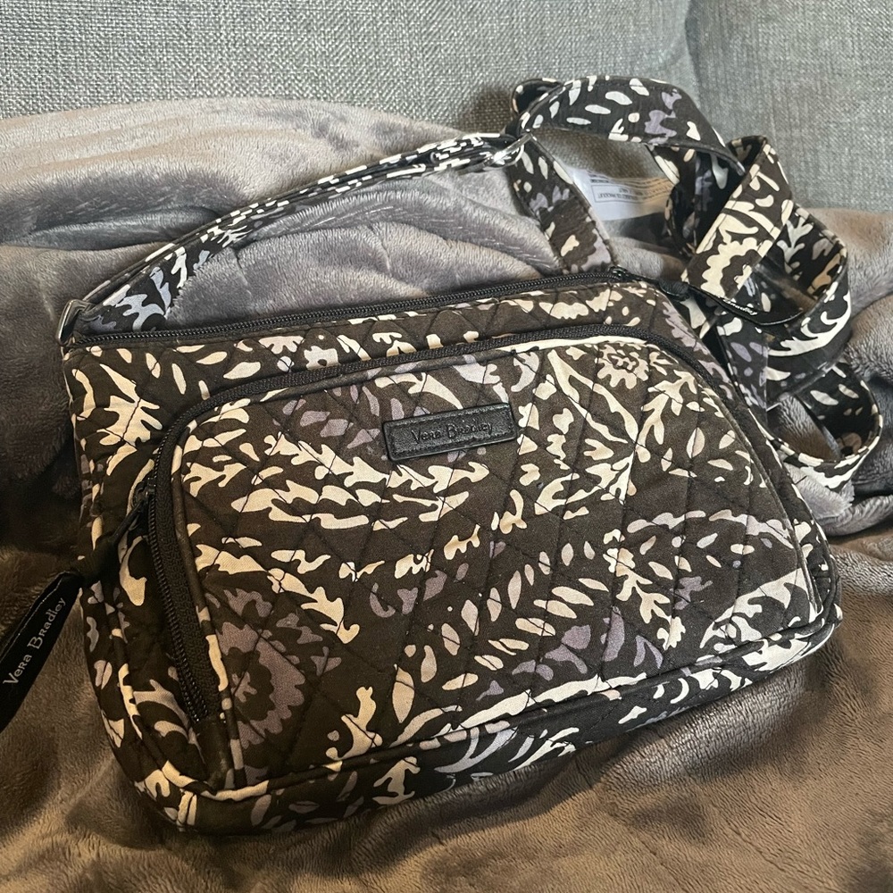Vera Bradley Paisley Noir Little Hipster Crossbody Bag